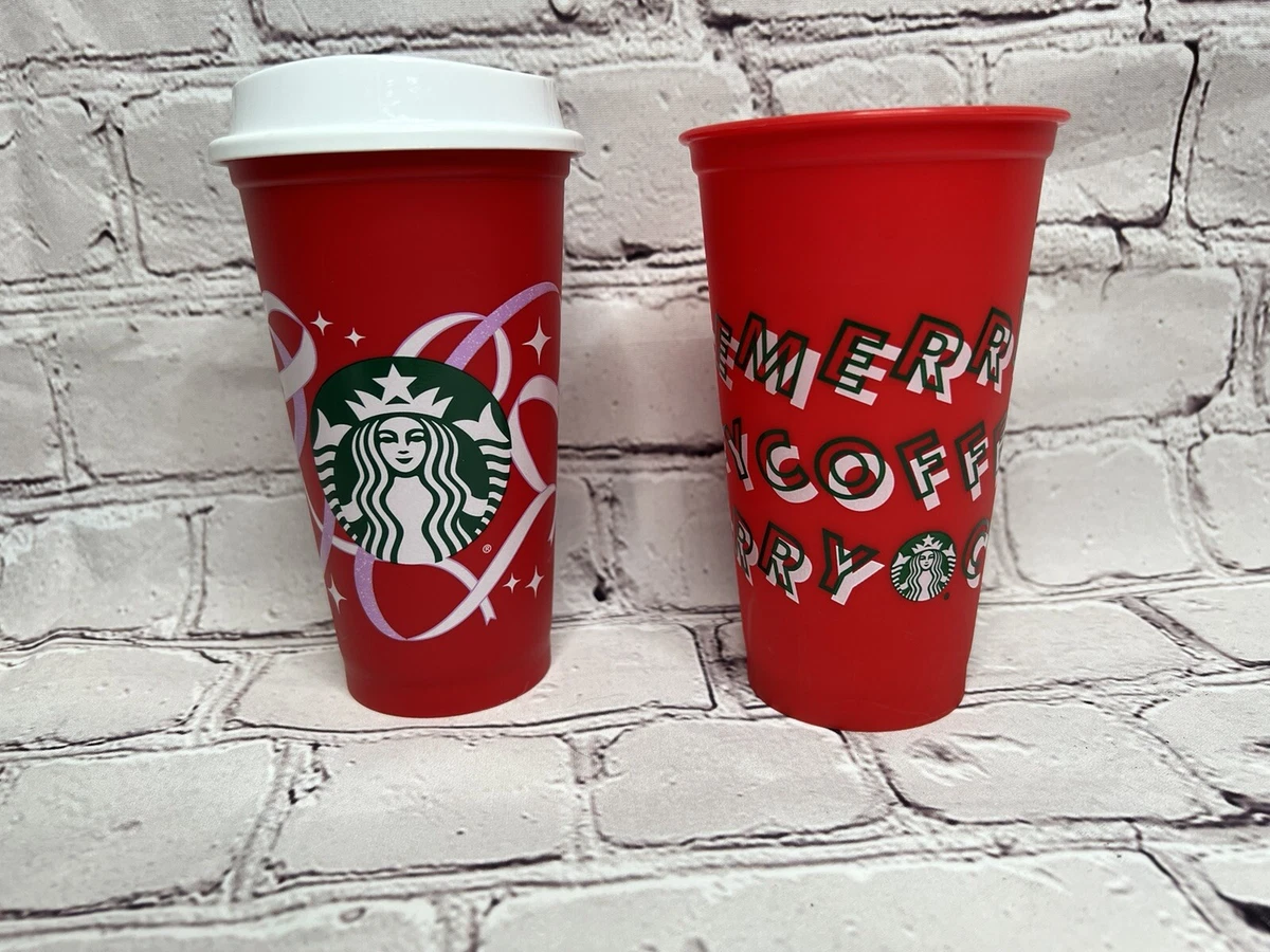 promotion Starbucks pink reusable plastic grade cup 16oz