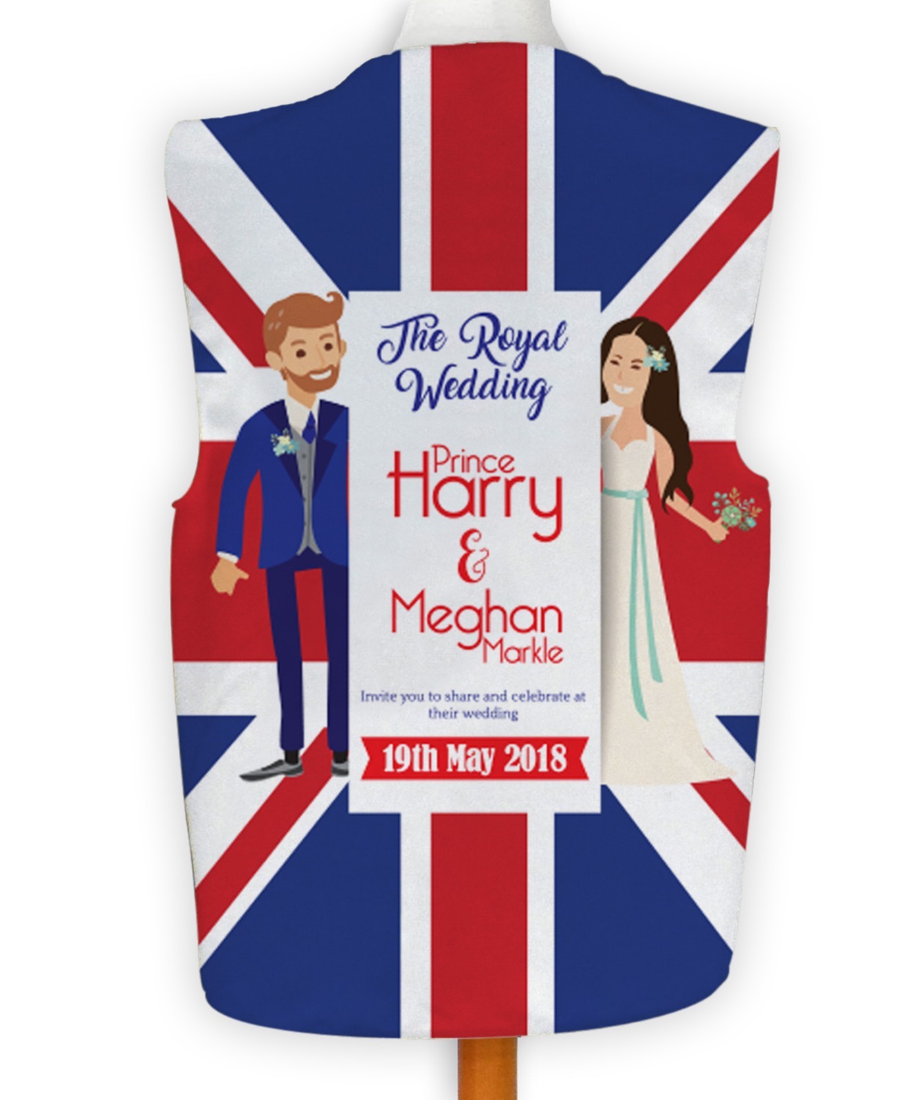 Chaleco De Disfraz Con Diseño De Boda Real De La Bandera Union Jack