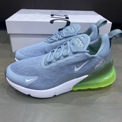 Nike Air Max 270 Womenâs Grey Obsidian Mist White Lime Blast AH6789-404 Size 8 | eBay