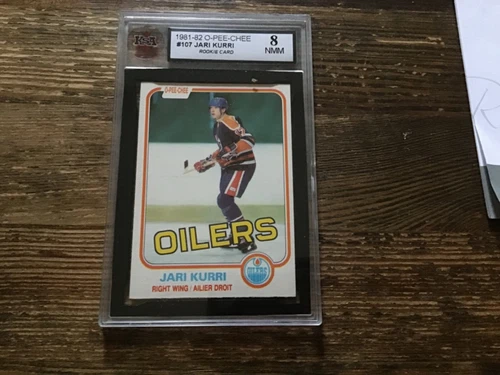 JARI KURRI 1981/82 OPC #107 Rookie Card Finland  HoF. Member Oiler ICON
