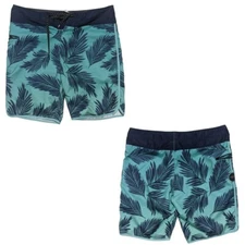 Rip Curl Shorts Men's Green Blue Swim Trunk Board Shorts Waist 36 EUC