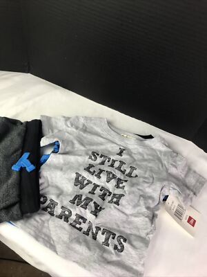 Beetle & Thread Boy's I Still Live With My Parents 3 Piece Set Size 18M