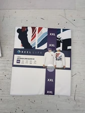 Reel Life Men's Jax Beach Long Sleeve UV Protective T-Shirt White 2XL AM19