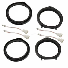 Car 4 Door Speaker Wire Harness Adapter Spacer Rings For Honda Accord 2010-2017