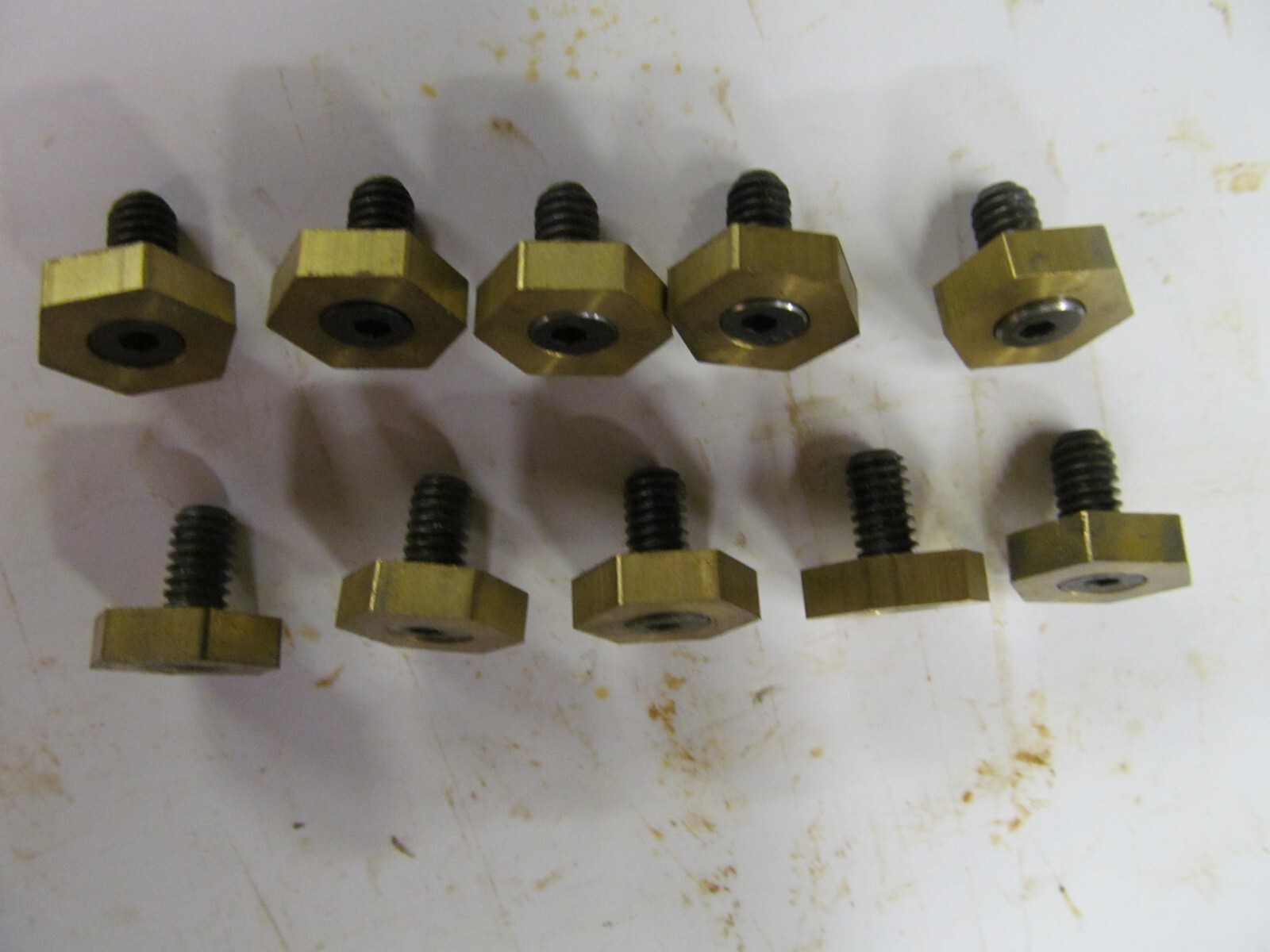 10 Mitee-Bite Products MB-3 Fixture Clamps Eccentric Cam Action 10-24 Hex Brass