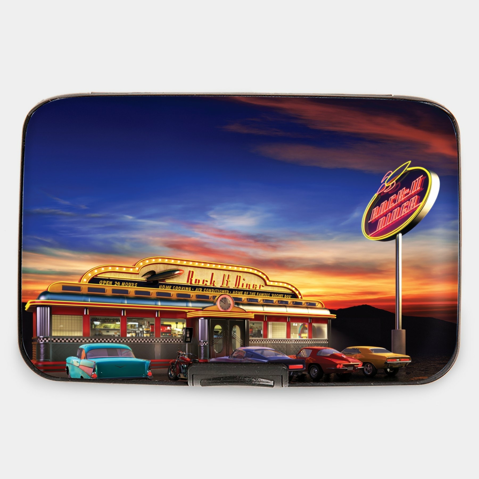 Бронированный RFID-портмоне для кредитных карт и наличных в закусочной