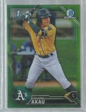  2016 Bowman Chrome Prospects Green Refractors #BCP22 Iolana Akau (ref34882)