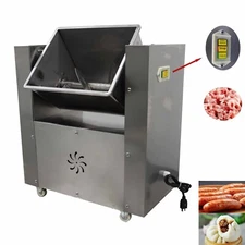 110V Commercial Electric Meat Mixer Blending Equipment with Tiltable Hopper 30L