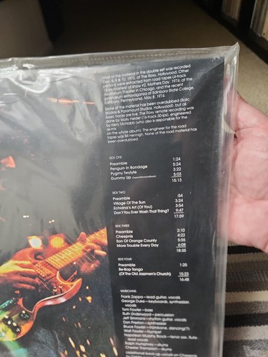 FRANK ZAPPA Roxy & Elsewhere 2 LP NEW SEALED! OOP 180 Gram๐๐ต๐ถ - Picture 4 of 5