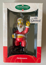 The Simpsons Christmas Holiday Ornament Santa Claus Homer NIB American Greetings
