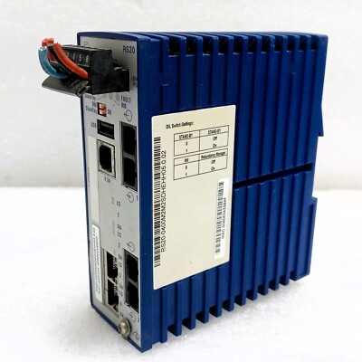 *COSMETIC DAMAGE* Hirschmann RS20-0400M2M2SDHEHH05.0.02 Ethernet Rail Switch