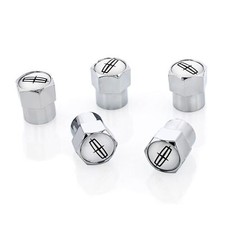 Lincoln Logo Tire Valve Caps (Chrome)