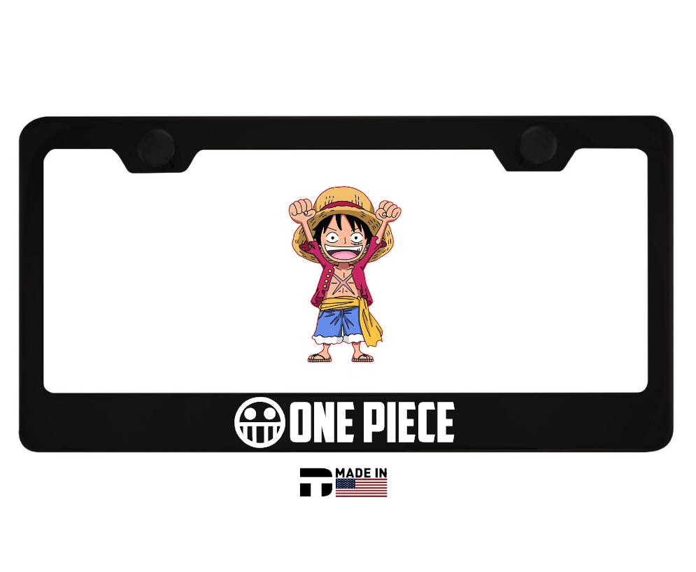 ONE PIECE DUFFY License Plate Frame | Reflective White | Japanese