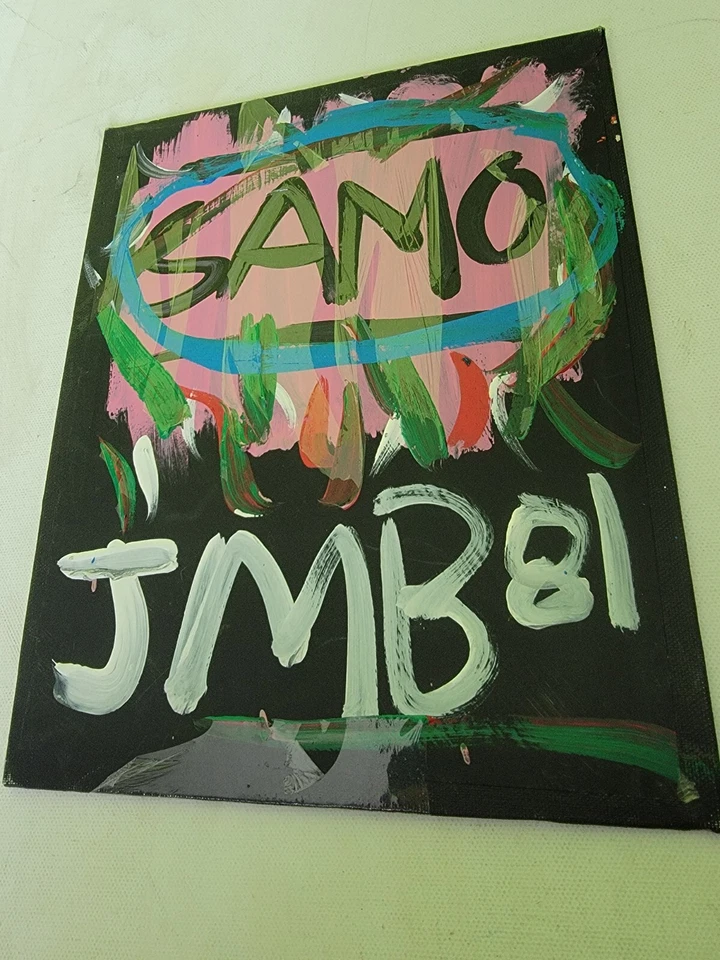 Jean Michel Basquiat уличное искусство граффити стиль поп акриловый холст 1981 король SAMO - Изображение 4 из 4