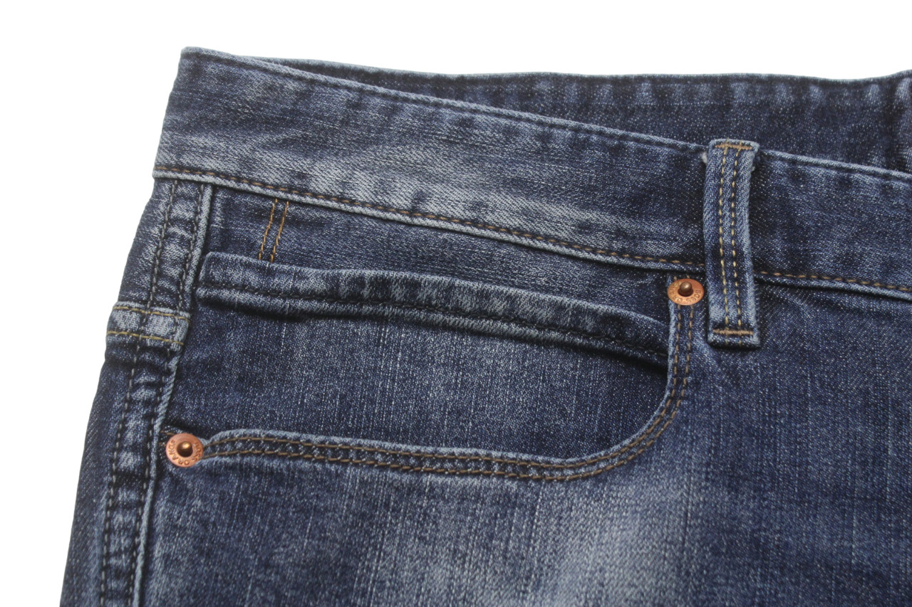 HUGO BOSS Orange63 Jeans Men's W33/L30 Straight Fit Whiskers Dark Denim thumbnail 6