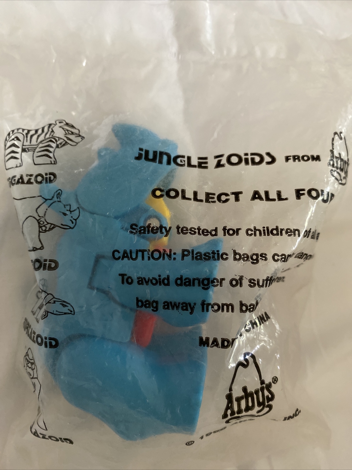 Vintage Jungle Zoids Rhinozoid ￼ Animal Transformer ZOID Arby's 1996 Rhino NEW