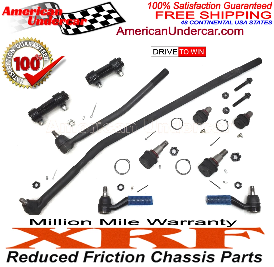 Kit de dirección de manguito de enlace de arrastre para juntas rótulas XRF Ford E150 1992-2006 Foto 2 de 4