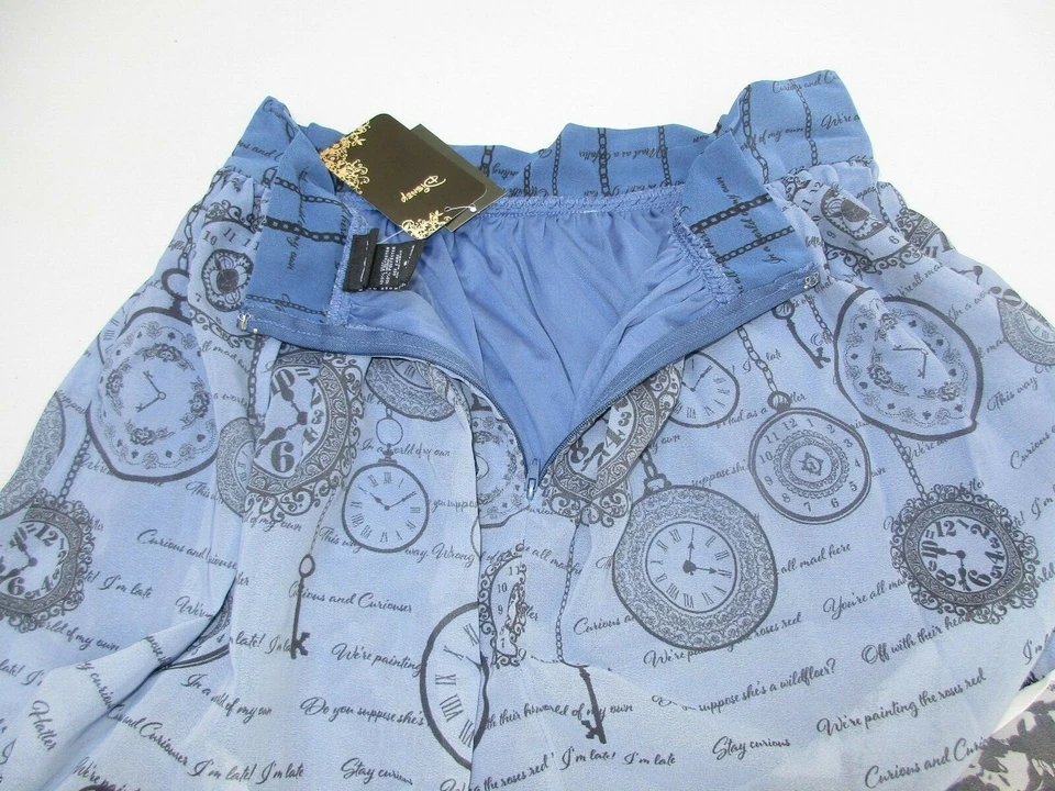 Saia Relógio Disney Alice no País das Maravilhas Júnior Tamanho Pequeno Nova Com Etiqueta - Imagem 4 de 4