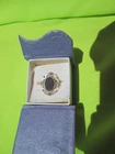 VERY NICE STERLING SILVER ANTIQUE RING, MARK 925, W/ORIGINAL BOX,ADJUSTABLE RING