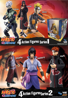 Naruto Shippuden 4'' Poseable Figures - Kakashi, Deidara, Sasuke or Pain NEW MIB