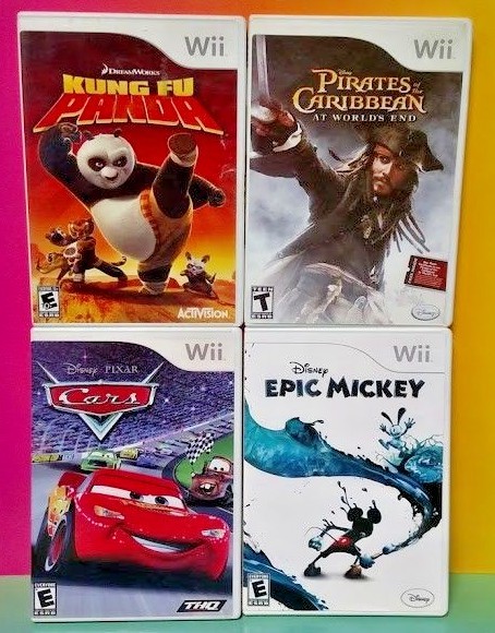 Cars, Epic Mickey, Kung Fu Panda, Pirates of - Nintendo Wii / Wii
