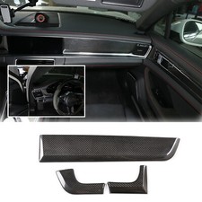 For Porsche Panamera 971 2017-2023 Real Carbon Fiber Dashboard Panel Cover Trim