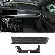 Real Carbon Fiber Dashboard Panel Cover Trim For Porsche Panamera 971 2017-2023