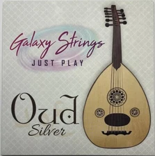 Galaxy Oud Silver Strings, clear nylon and silver wound, CC Tuning, Made in USA.