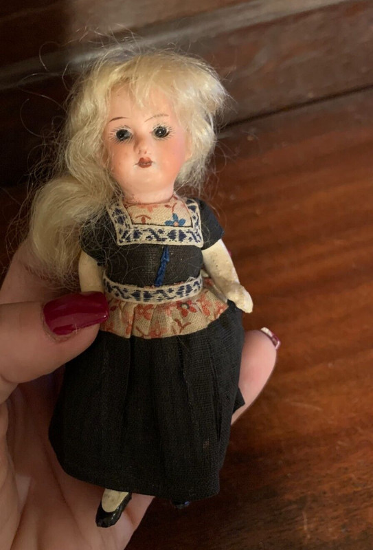 french bisque DEP miliary 5 inch doll