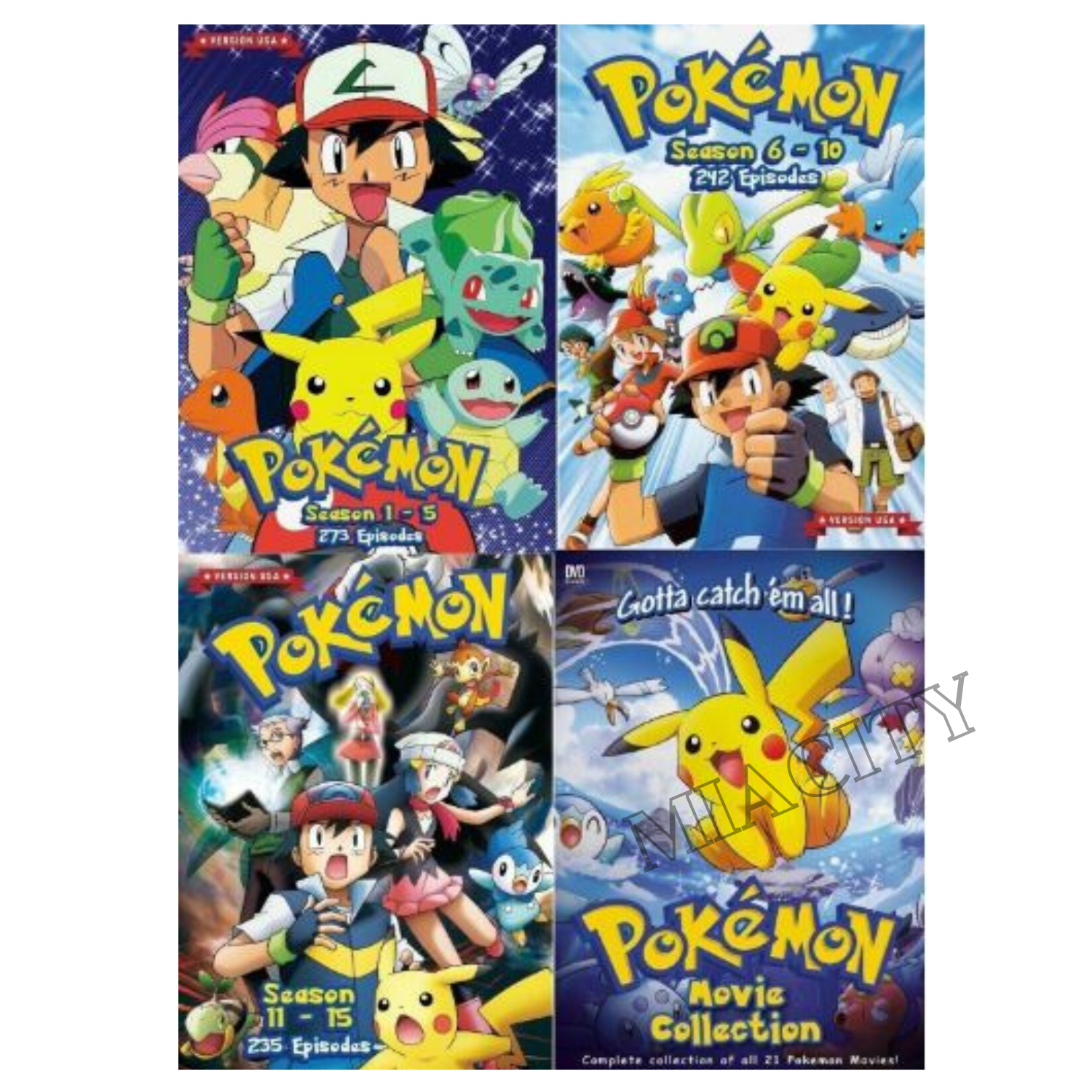 Box Dvd Pokémon Todas as temporadas até hoje + de 1000ep em ordem