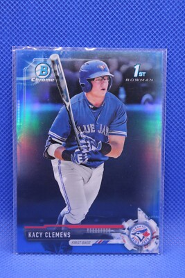 2017 Bowman Draft Chrome Blue Refractor /150 Kacy Clemens #BDC-101 SP RC 1st