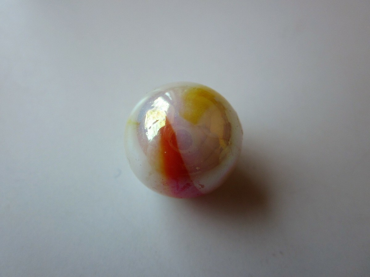 beautiful milky white with colored tornado SHOOTER Swirl Vintage