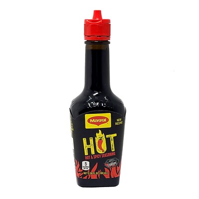 Maggi Hot Europe Hot & Spicy Seasoning Sauce by Nestle 3.38 Fl Oz.