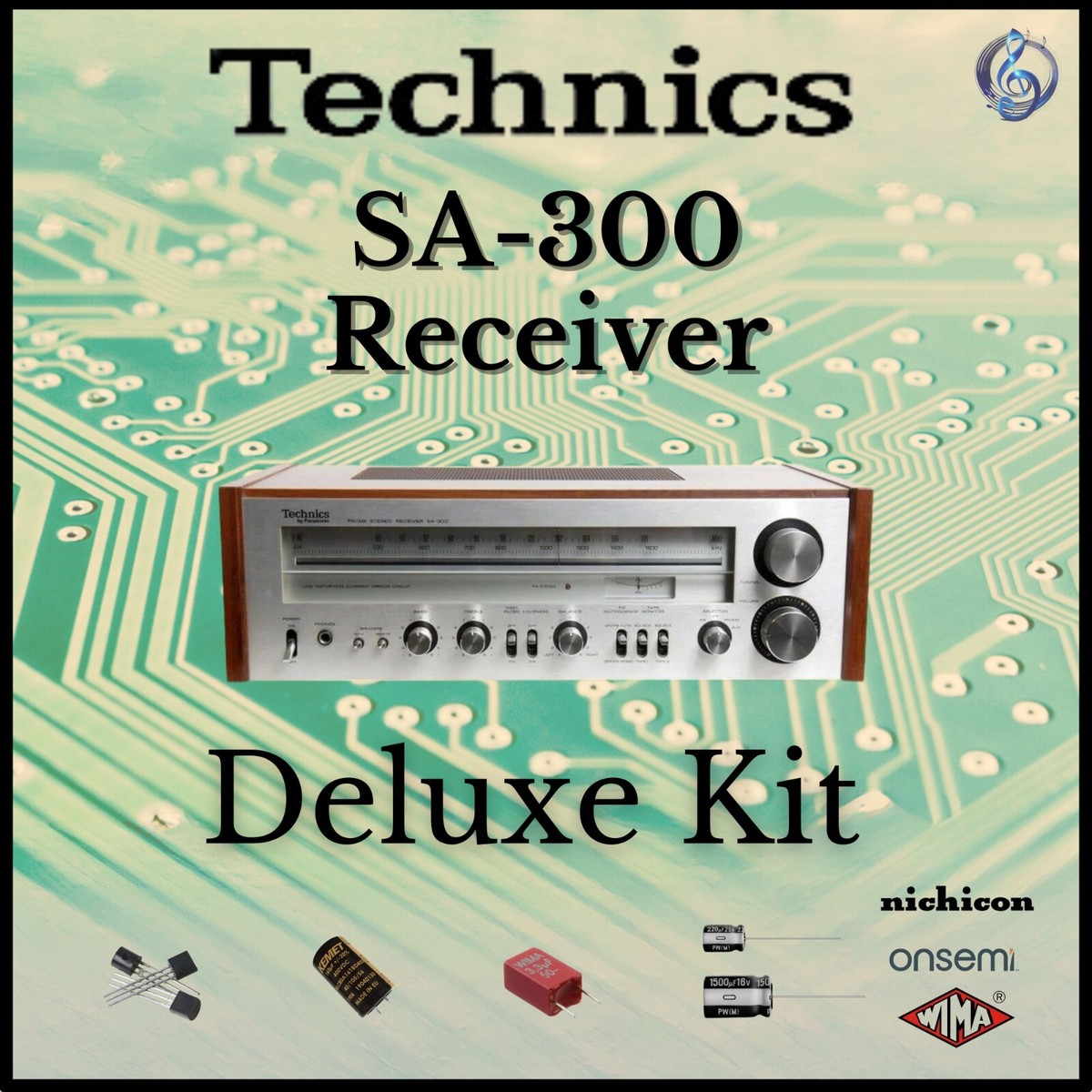 Technics SA-300 Receiver Deluxe Upgrade Kit Genuine Parts