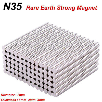 Neodymium Magnets Dia 15mm Thick 1-20mm Rare Earth Round Strong Craft Magnet N35