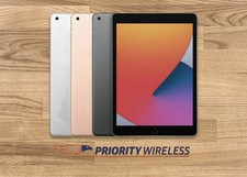 Apple iPad 8th Gen 2020 WiFi  4G A2428 32/128GB Unlocked Tablet Open Box