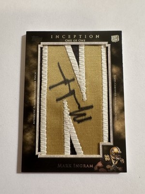 2011 Topps Inception Rookie Auto Letter 1/1 Mark Ingram  #AL-MI. Mint/Near Mint