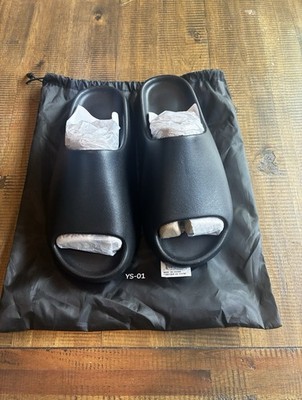 Yeezy YS-01 Men's Black Slide Sandals US 6 Rubber Slip-On New No Box