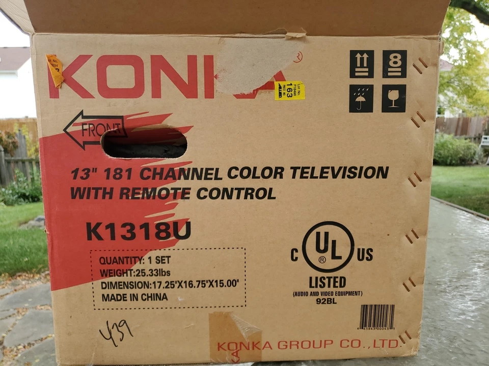 KONKA Starz! SuperPak CRT TV 13" K1318U NIB - Image 4 of 4