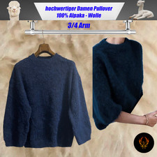 Hochwertiger warmer Winterpullover 100% Alpaka Wolle 3/4 Arm Gr. L Top Qualität