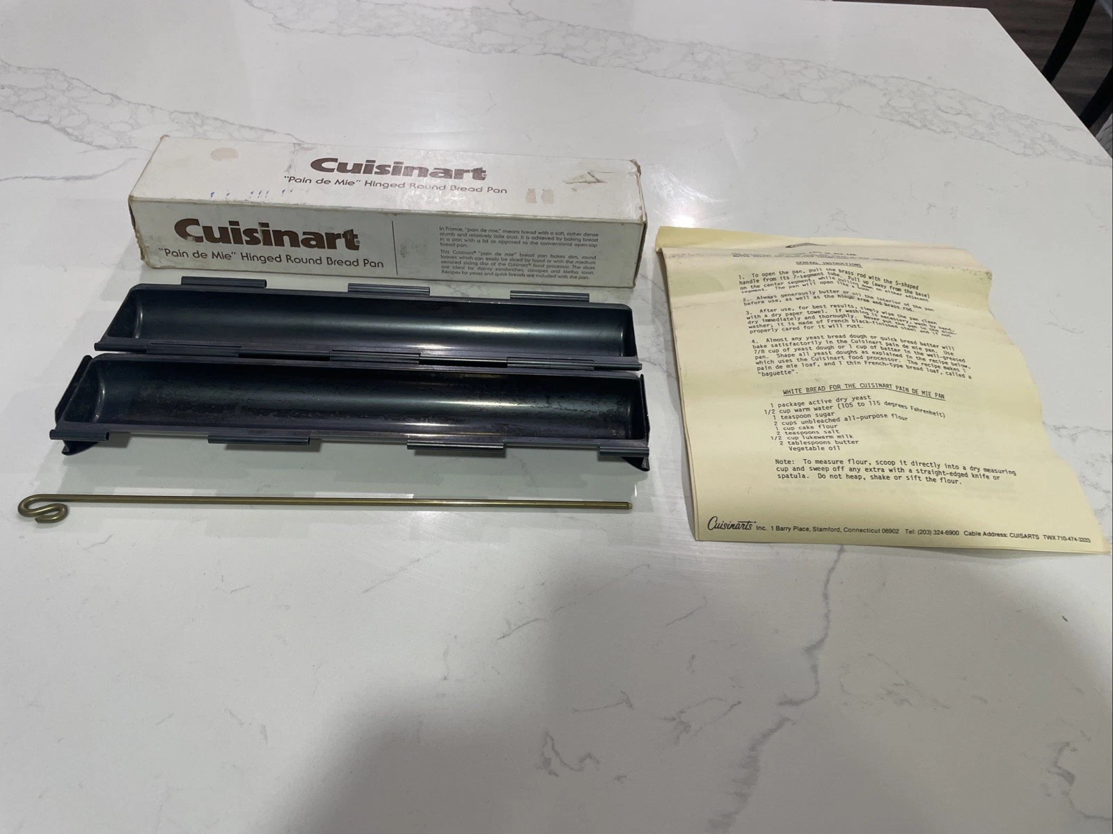 Vintage Cuisinart Hinged Oval Pain De Mie Bread Loaf Pan – Good Used