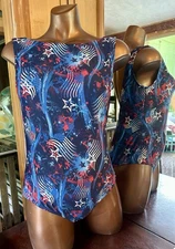Large Patriotic Print One Piece Full Coverage By MaryAngel Boutique For Starwear