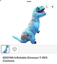 T-REX Dinosaur Inflatable Costume Adult Suit Outfit For Halloween Party Birthday