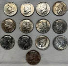 New Listing1968 Kennedy Half Dollar Silver Circulated 50C 0.4 Fineness Lot of 13 Coins