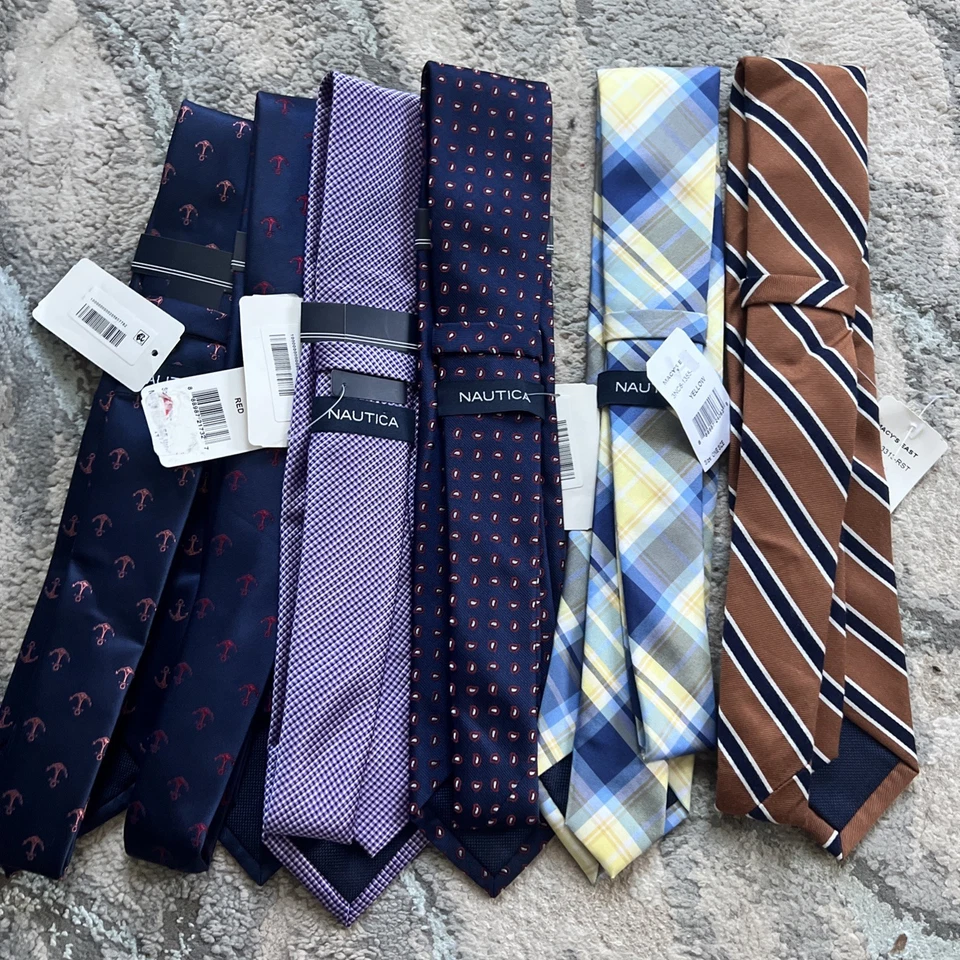 Nuevo lote de corbatas de diseño Nautica 6 piezas Foto 2 de 2