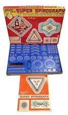 Vintage Kenner Spirograph Super Complete Drawing Set 1st Edition Blue Tray 1969