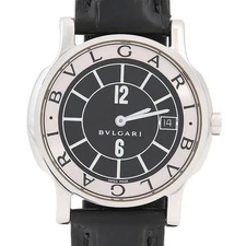 Bvlgari Solotempo Steel Watch ST35S Swiss Unisex Timepiece