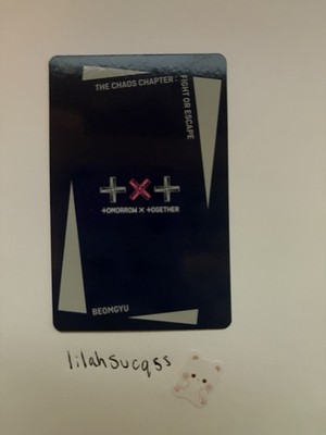 TXT Beomgyu Official Photocard The Chaos Chapter Fight Or Escape