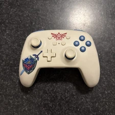 Power A Legend of Zelda Wireless Controller White And Blue For Nintendo Switch
