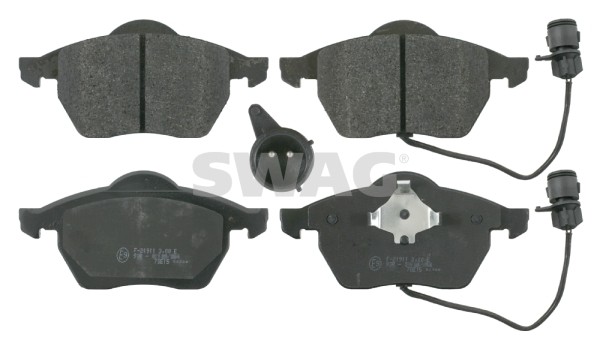 Vorderachse Swag 30 91 6058 Bremsbelagsatz, Scheibenbremse FüR Audi-image